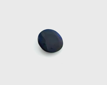 Very Dark Royal Blue Sapphire Oval 5.24 Ct
