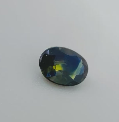 Bi-Color (Yellow Blue) Sapphire Oval 1.7 Ct