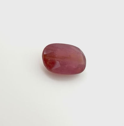 Rusty Red Ruby Cushion 5.74 Ct