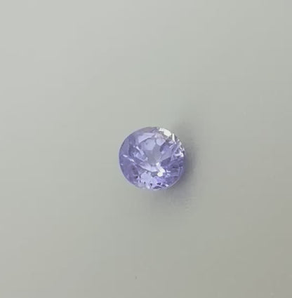 Pale Purple Sapphire Round 0.62 Ct