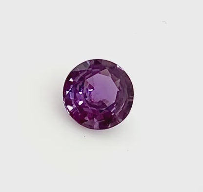 Purple Sapphire Round 0.51 Ct