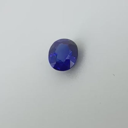 Vibrant Blue Sapphire Oval 1.12 Cts