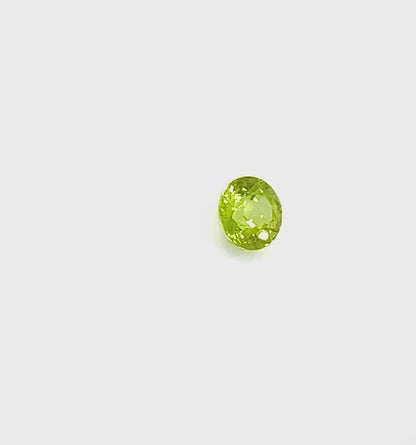 Greenish Yellow Sapphire Round 0,4 Ct