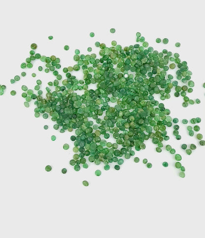 Green Hues Emerald Lot Round 79.89 Ct