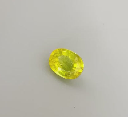 Yellow Sapphire Oval 1.09 Ct