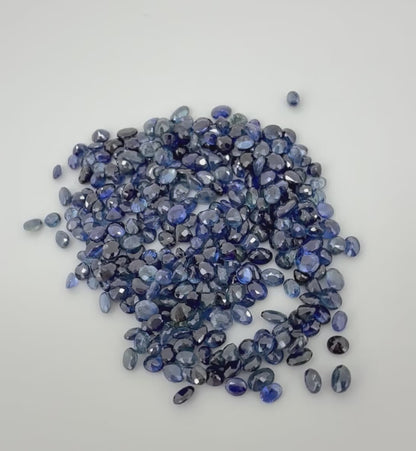 Multi-Blue Hues Sapphire Lot Oval 34.6 Ct